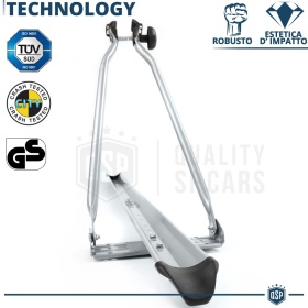 Universal Car Roof BIKE RACK in Steel to be INSTALLED on Roof Bars | TÜV GS Approved