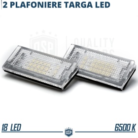 2 Luces de Matricula Led para BMW Serie 3 E46 1998-2005 4 Puertas, Canbus 18 LED 6.500K Blanco Frío, Plug & Play