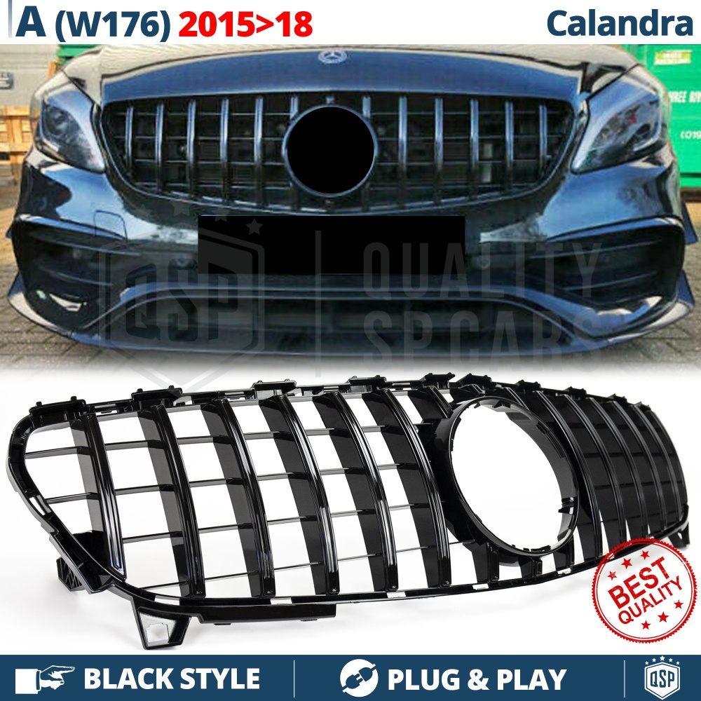 Parrilla REJILLA Delantera para MERCEDES Clase A W176 2015-18| Negro Brillante Parrilla REJILLA Delantera para MERCEDES Clase A W176 2015-18| Negro Brillante