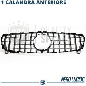 Parrilla REJILLA Delantera para MERCEDES Clase A W176 2015-18| Negro Brillante