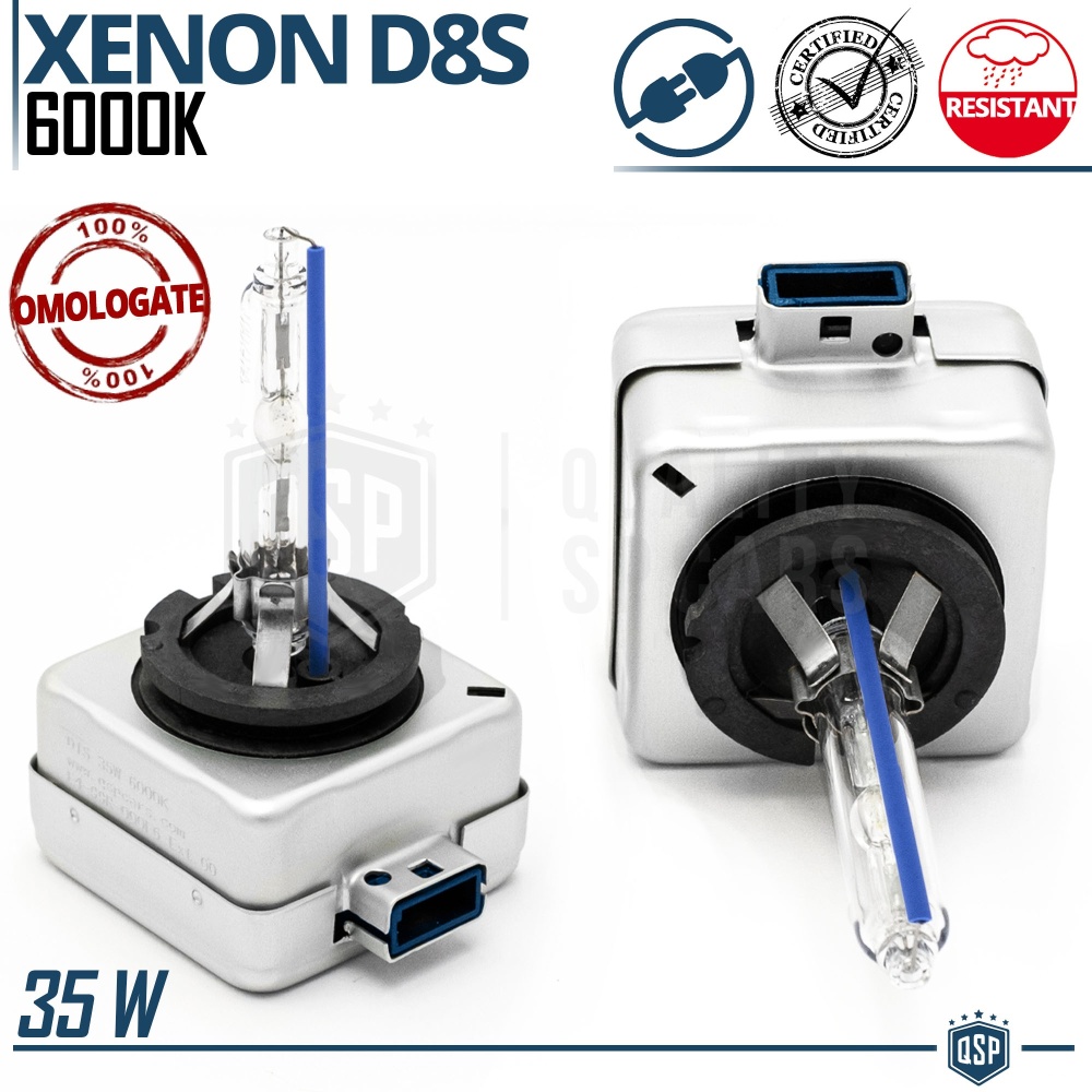 2 Bombillas de Repuesto D8S BI-XENON 6000K Blanco Frío 35W | Alto Brillo Larga Duración 2 Bombillas de Repuesto D8S BI-XENON 6000K Blanco Frío 35W | Alto Brillo Larga Duración