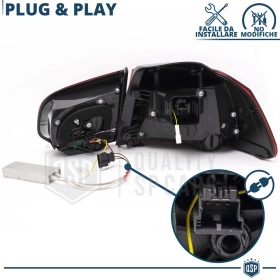 FANALI Posteriori LED Per Golf 6 VI OMOLOGATI Freccia Dinamica | Ricambio Fari PERFETTO in R Line GTI