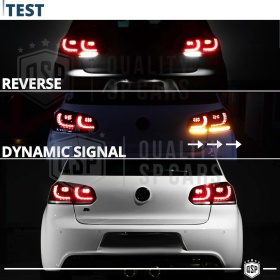 FARI LED Per Vw Golf 6 FARI Anteriori + FANALI Posteriori con FRECCE DINAMICHE | Plug & Play Tuning