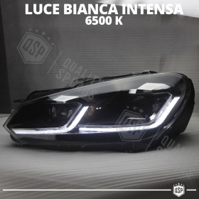 FARI LED Per Vw Golf 6 FARI Anteriori + FANALI Posteriori con FRECCE DINAMICHE | Plug & Play Tuning