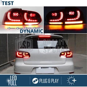 FARI LED Per Vw Golf 6 FARI Anteriori + FANALI Posteriori con FRECCE DINAMICHE | Plug & Play Tuning