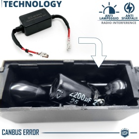 X1 Resistencia Canbus H1 para Bombillas Led  | Decoddificador Anti Error, Anti Parpadeo