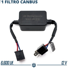 X1 Canbus RESISTOR for H4 kit Led Bulbs |  Warning ERROR FREE Canceller Anti-Flicker Decoder Control Unit