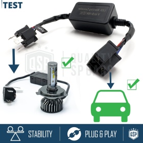 X1 Canbus RESISTOR for H4 kit Led Bulbs |  Warning ERROR FREE Canceller Anti-Flicker Decoder Control Unit