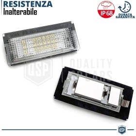 2 Luces de Matricula Led para BMW Serie 3 E46 1998-2005 4 Puertas, Canbus 18 LED 6.500K Blanco Frío, Plug & Play