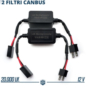 X2 Canbus RESISTORS for H7 kit Led Bulbs | Warning ERROR FREE Canceller Anti-Flicker Decoder