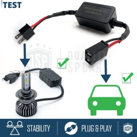 X2 Canbus RESISTORS for H7 kit Led Bulbs | Warning ERROR FREE Canceller Anti-Flicker Decoder