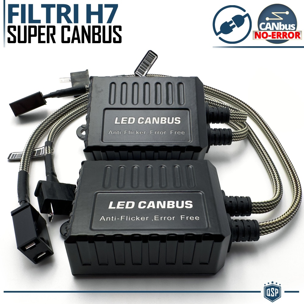 X2 Resistencias CANbus H7 para Bombillas Led | Decoddificador Anti Error, Anti Parpadeo