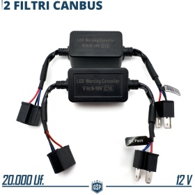 X2 Canbus RESISTORS for H4 kit Led Bulbs | Warning ERROR FREE Canceller Anti-Flicker Decoder