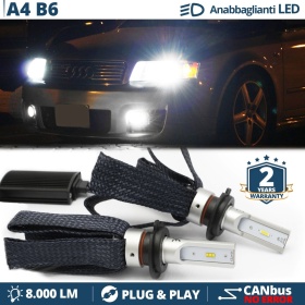 Kit Luci LED per Audi A4 B6 Anabbaglianti H7 CANbus | Bianco Puro 6500K 8000LM