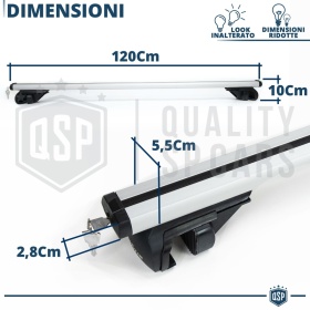 Barras de Techo para Ssangyong Korando 4 - Rexton 2 de Aluminio GOODYEAR | Carga 90KG Doble Cerradura Antiarrobo