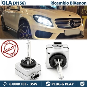 2x Bombillas Bi-Xenon D3S de Repuesto para MERCEDES GLA (X156) Luz 6.000K Blanco Frio Lámpara 35W