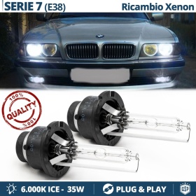 2x Bombillas Xenon D2S de Repuesto para BMW SERIE 7 (E38) Luz 6.000K Blanco Frio Lámpara 35W
