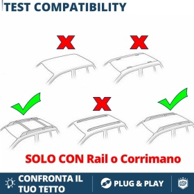 COFRE 320LT + BARRAS de Techo GOODYEAR para Ford Mondeo SW con Cerradura Antiarrobo