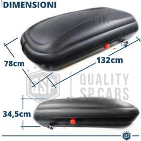 COFRE 320LT + BARRAS de Techo GOODYEAR para Ford Mondeo SW con Cerradura Antiarrobo