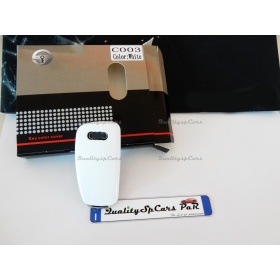 Coque Rigide Clé Télécommande Blanche pour Audi A3 (8V) Housse de Protection en Abs Thermique