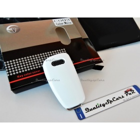 Coque Rigide Clé Télécommande Blanche pour Audi A3 (8V) Housse de Protection en Abs Thermique