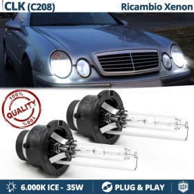 2x Bombillas Xenon D2S-D2R de Repuesto para MERCEDES CLASE CLK C208 6000K Luz Blanca 35W