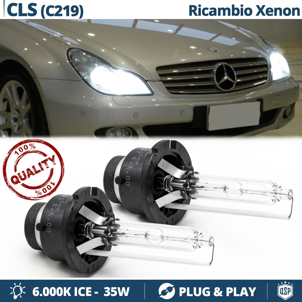 2x D2S Bi-Xenon Replacement Bulbs for MERCEDES CLS (C219) HID 6.000K White Ice 35W 2x D2S Bi-Xenon Replacement Bulbs for MERCEDES CLS (C219) HID 6.000K White Ice 35W