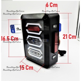 PAREJA FAROS LUCES TRASERAS FULL LED PLUG AND PLAY PARA JEEP WRANGLER JK 2007-  Stop, Marcha Atrás, Intermitentes CANBUS Plug & Play. IP67 Anti Polvo y Agua.