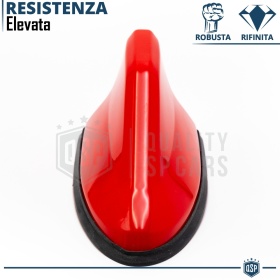 Antenna Auto PINNA DI SQUALO Rossa Universale | VERA Ricezione RADIO AM-FM-DAB+ Base Gommata
