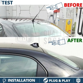 Antenna Auto PINNA DI SQUALO Fibra di Carbonio Universale | VERA Ricezione RADIO AM-FM-DAB+