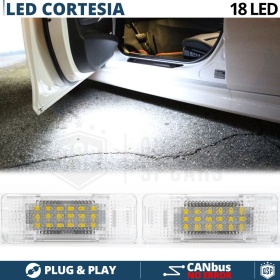 2 Luces de Cortesia LED para BMW | Plafones Debajo Puerta Luz BLANCA 6500K | CANbus NO Errores