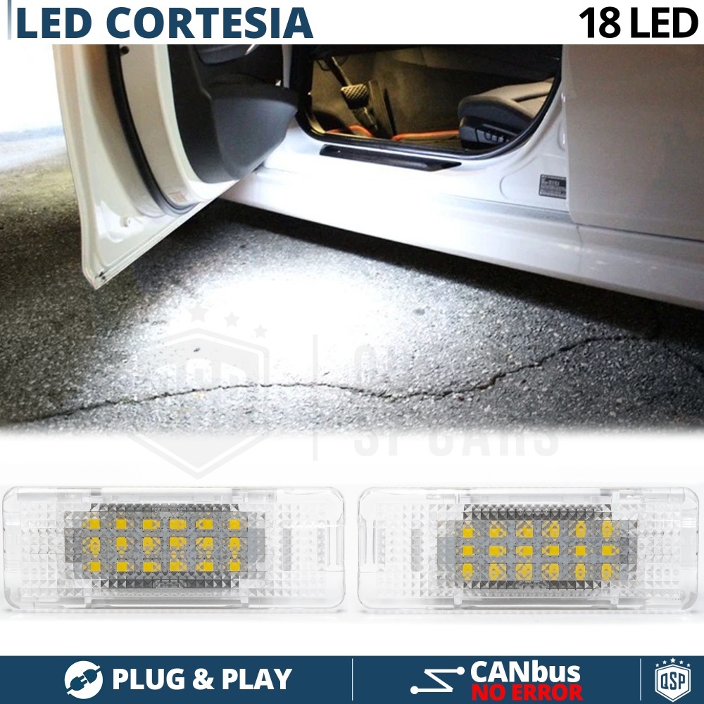 2 Luces de Cortesia LED para BMW | Plafones Debajo Puerta Luz BLANCA 6500K | CANbus NO Errores 2 Luces de Cortesia LED para BMW | Plafones Debajo Puerta Luz BLANCA 6500K | CANbus NO Errores