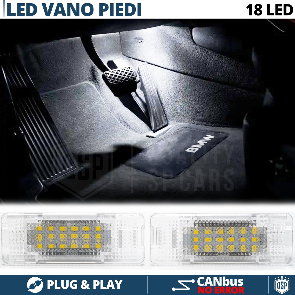 2 Luces de Pies LED para BMW | Luces Interiores Coche BLANCAS 6500K CANbus NO Errores 2 Luces de Pies LED para BMW | Luces Interiores Coche BLANCAS 6500K CANbus NO Errores