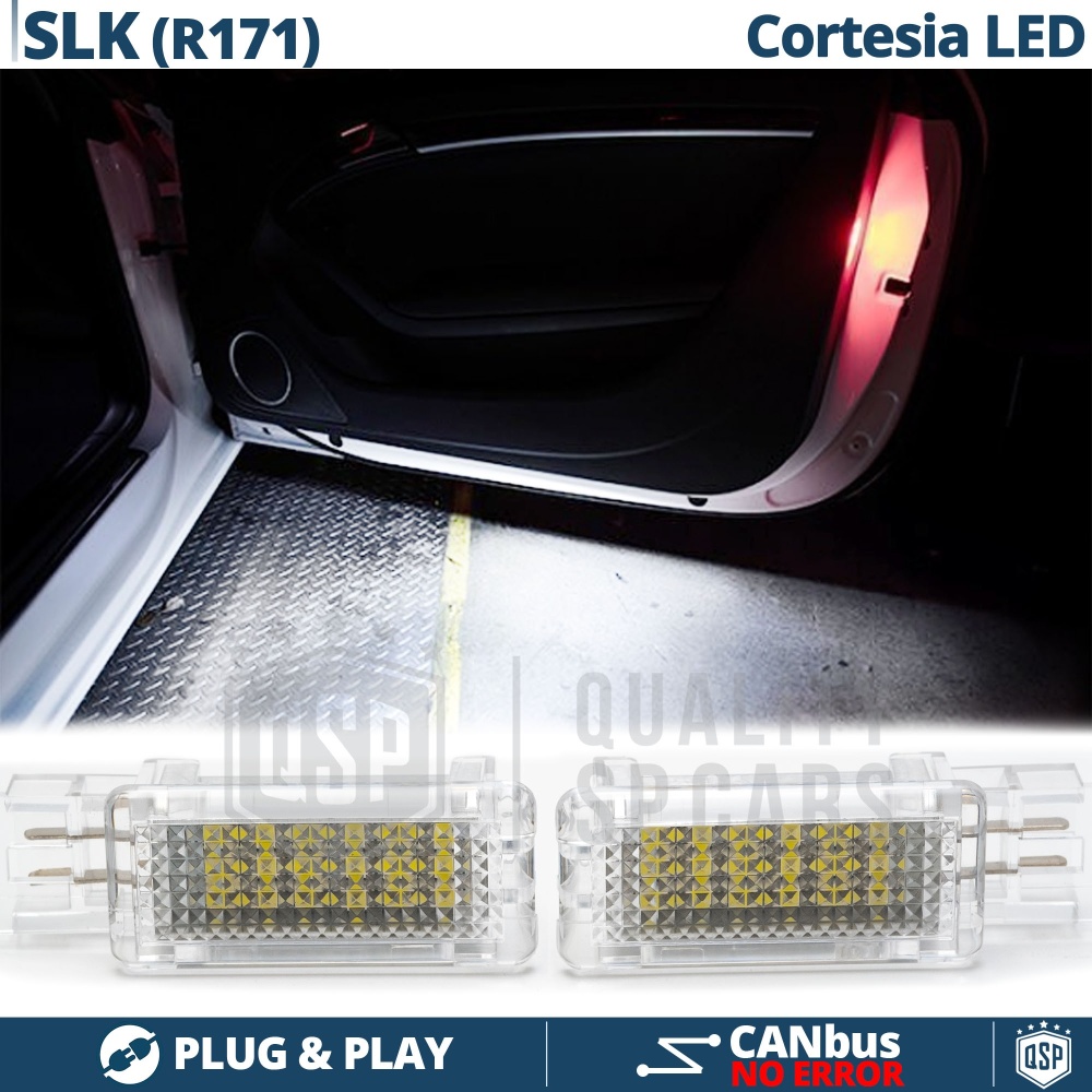 2 Luces de Cortesia LED para MERCEDES SLK R171 | Luz BLANCA Debajo Puerta CANbus 2 Luces de Cortesia LED para MERCEDES SLK R171 | Luz BLANCA Debajo Puerta CANbus