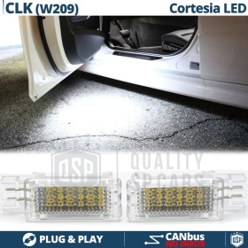 2 Luces de Cortesia LED para MERCEDES CLK W209 | Luz BLANCA Debajo Puerta CANbus