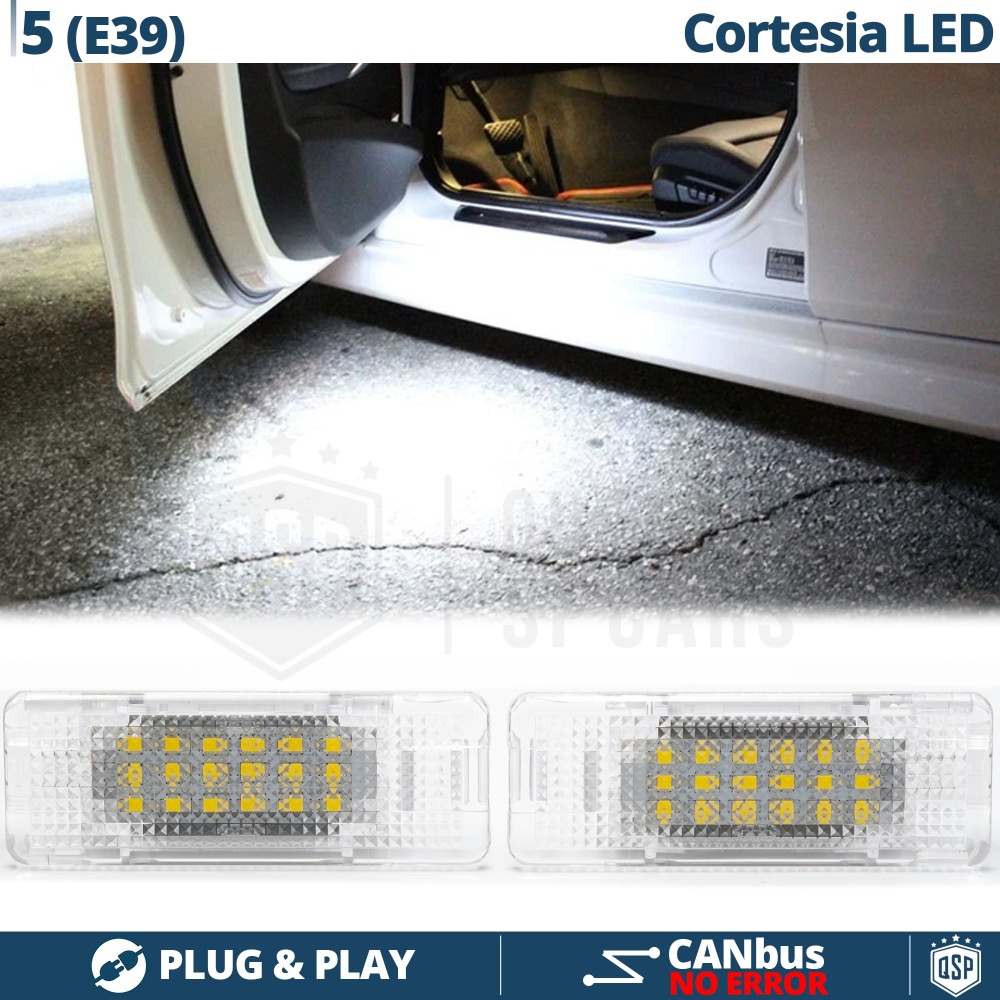 2 LED Höflichkeit Licht für BMW 5ER E39 | Led Deckenleuchten Weißes Eis 6500K | CANbus