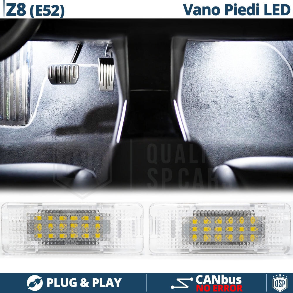 Luces de Pies LED para BMW Z8 E52 | Luces Interiores Coche BLANCAS | CANbus NO Errores Luces de Pies LED para BMW Z8 E52 | Luces Interiores Coche BLANCAS | CANbus NO Errores
