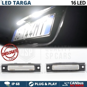 LED License Plate Lights CANbus for Mercedes | 6500K Ice White Light, Plug & Play