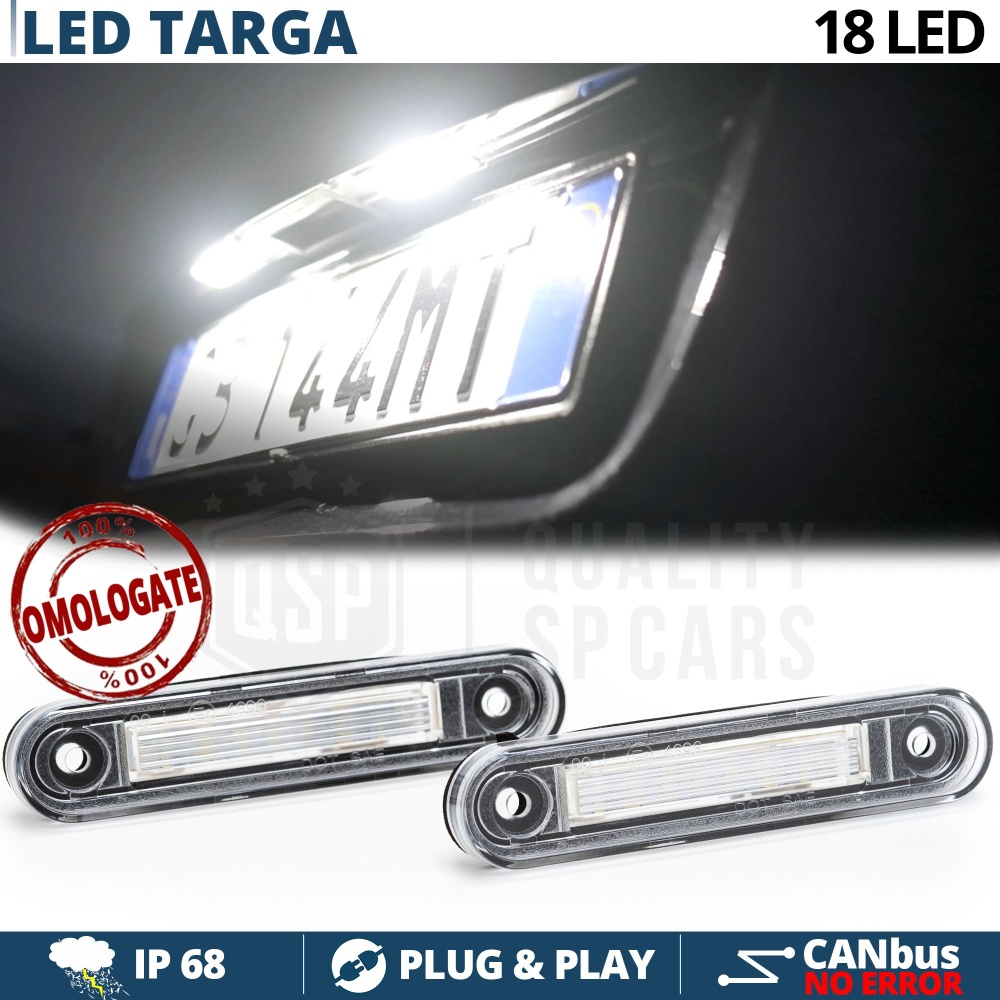 Luces de Matricula LED CANbus para Mercedes | 6500K Luz Blanca, Plug & Play Luces de Matricula LED CANbus para Mercedes | 6500K Luz Blanca, Plug & Play