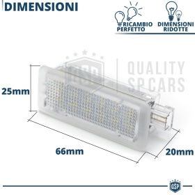 2 Luces de Cortesia LED para MERCEDES CLA W117 | Luz BLANCA Debajo Puerta CANbus