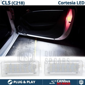 2 Luces de Cortesia LED para MERCEDES CLS C218 | Luz BLANCA Debajo Puerta CANbus