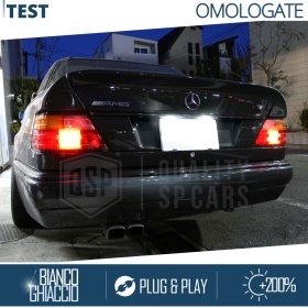 2 Luces de Matrícula LED para Mercedes CLASE E W124 84-93 | Plafones CANbus 6500K Blanco Frío