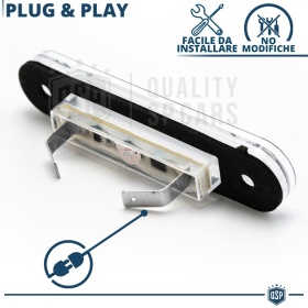 2 Luces de Matrícula LED para Mercedes CLASE E W124 84-93 | Plafones CANbus 6500K Blanco Frío