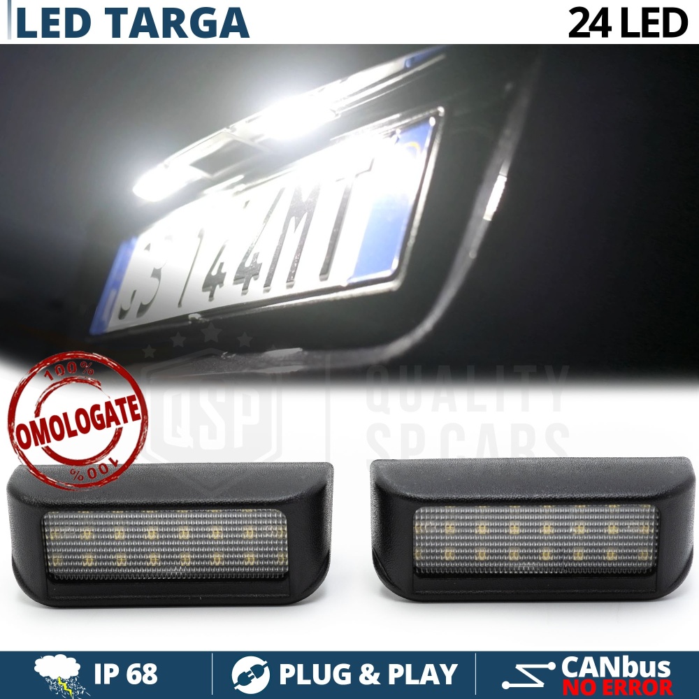 Luces de Matricula LED CANbus para Opel | 6500K Luz Blanca, Plug & Play