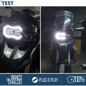 FARO LED para BMW GS APROBADO Uso en la Calle | POTENTE Luz Blanca 6500K | Plug & Play