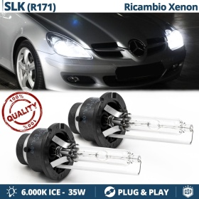 2x Bombillas Bi-Xenon D2S de Repuesto para MERCEDES SLK (R171) Luz 6.000K Blanco Frio Lámpara 35W