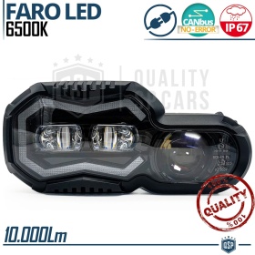 FARO LED para BMW GS APROBADO Uso en la Calle | POTENTE Luz Blanca 6500K | Plug & Play