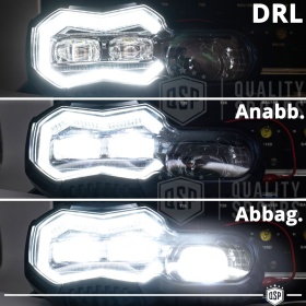 FARO LED para BMW F 650 GS APROBADO Uso en la Calle | POTENTE Luz Blanca 6500K | Plug & Play
