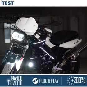 FARO LED para BMW F 800 R APROBADO Uso en la Calle | POTENTE Luz Blanca 6500K | Plug & Play