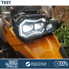 FARO LED para BMW F 800 GS Adventure APROBADO Uso en la Calle | POTENTE Luz Blanca 6500K